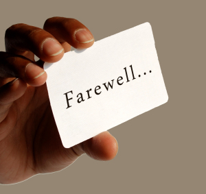 hand farewell